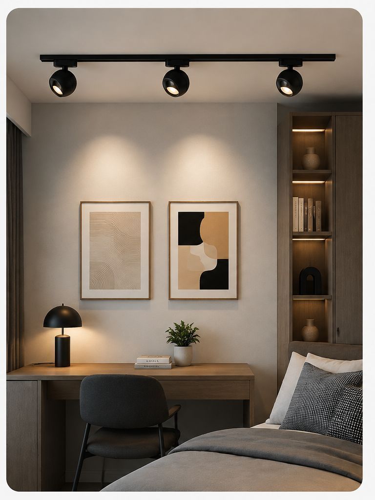 Sphere Track Light, Industrial Arc
